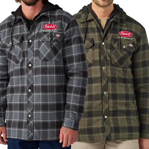 Peterbilt Manitoba Dickies Flannel Hooded Jacket