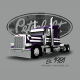 Peterbilt Manitoba Purple Project Truck T-Shirt